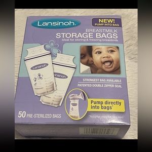 Lansinoh Breast Milk Storage Bags - 6oz/180ml, 50 Count